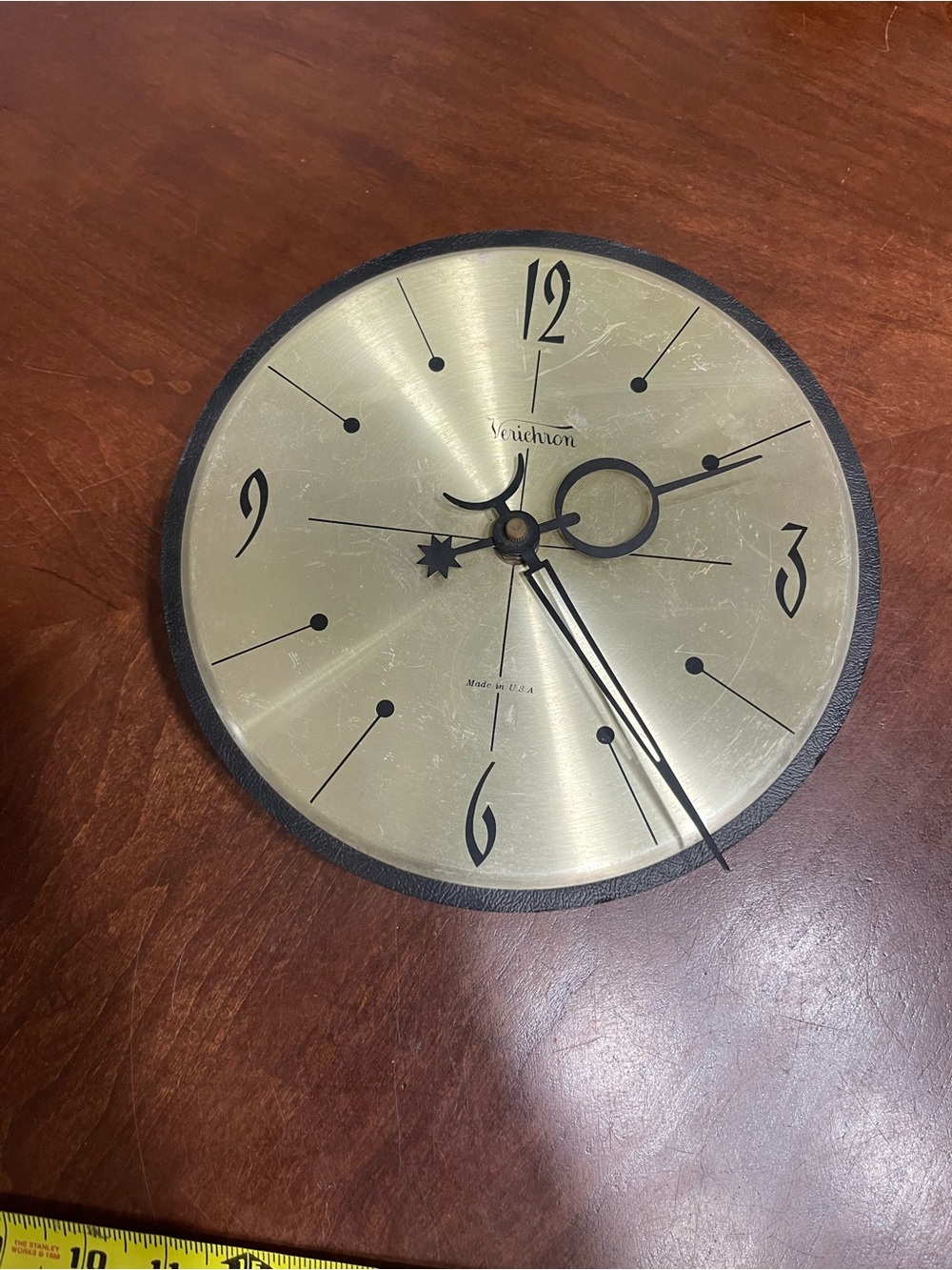 Verichron MCM wall clock bug sun moon * read